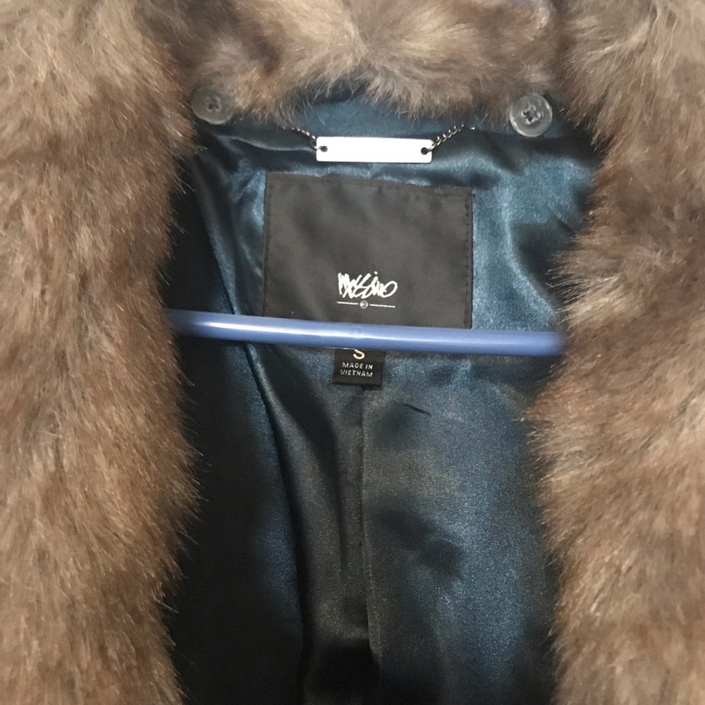 Mossimo Dark Teal Coat Small - Picture 3 of 3